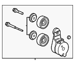 4317RCA305 - Cooling System: Tensioner for Acura: MDX, RL, TL Image