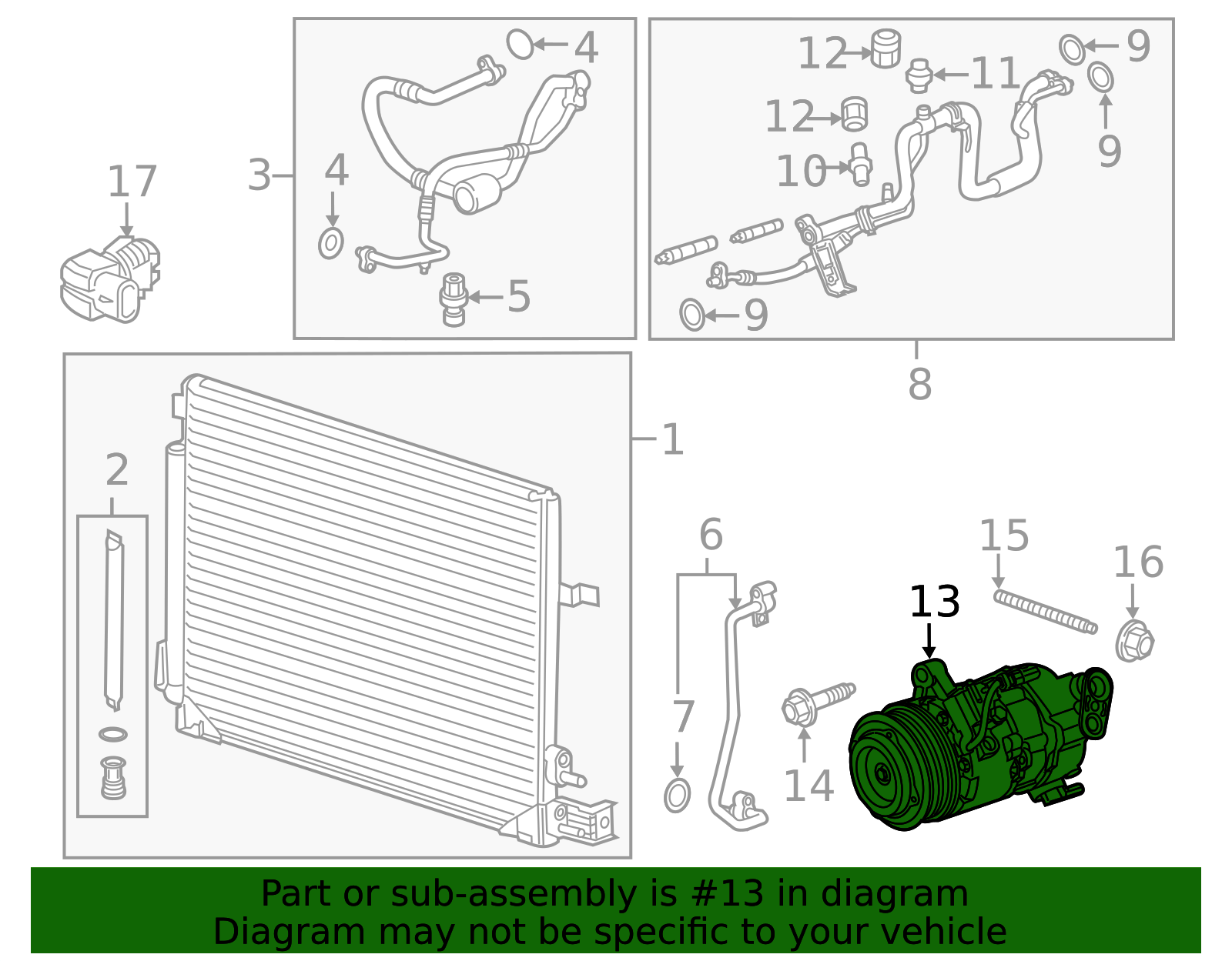 Ajusa Kit montaggio Compressore per Ford Fiesta Mk6 Hatchback
