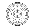 529101R005 - : 2012-2017 Hyundai Accent - Wheel, Steel for Hyundai: Accent Image