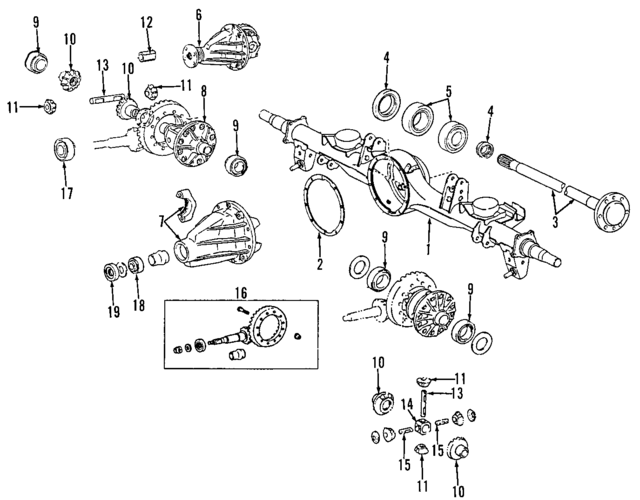 4134125010 - Universals &amp; Rear Axle: Pinion Gear for Lexus: LX450 Image