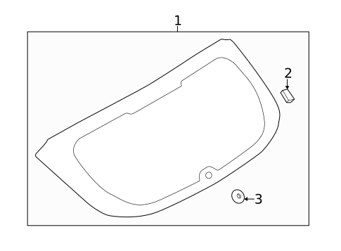 Back Glass for 2018 Ford Focus #0