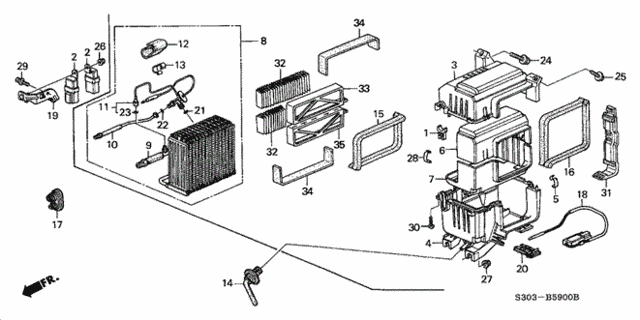 A/C Unit for 2000 Honda Prelude #0