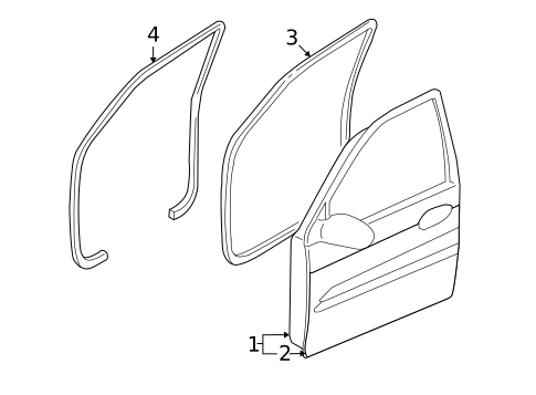 Door & Components for 2010 Kia Sedona #1