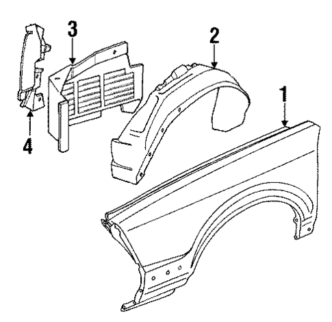 Fender Components for 1987 Buick Century #0