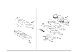 2049201650 - Rear Seat: Padding, Rr Seat Cushion for Mercedes-Benz: C250, C300, C350 Image