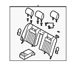 893003M710BBF - : 2009-2010 Hyundai Genesis - Seat Back Assembly for Hyundai: Genesis Image