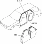 8944768885 - : Weatherstrip, R Front Door (Gray) for Honda Image