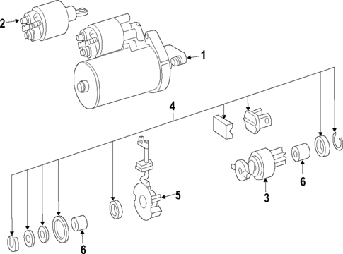 Starter for 2005 Mercedes-Benz SLK55 AMG #0