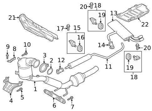 Exhaust Components for 2021 Volkswagen Golf #0