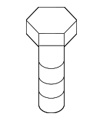 N10653102 - Exhaust: Catalytic Converter Bolt for Volkswagen Image