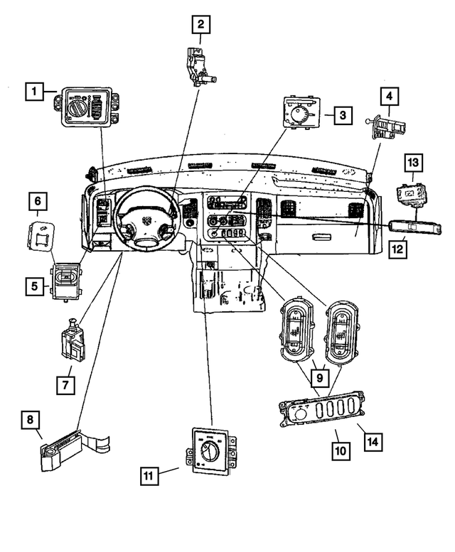 4602886AB - Electrical: Headlamp Switch for Mopar Image image