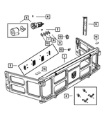 68061347AA - Body Sheet Metal Except Doors: Truck Bed Divider Grip Lock Kit for Dodge: Ram 1500 | Ram: 1500, 1500 Classic, 2500, 3500 Image