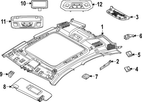Interior Trim - Roof for 2025 BMW 228 xDrive Gran Coupe #1