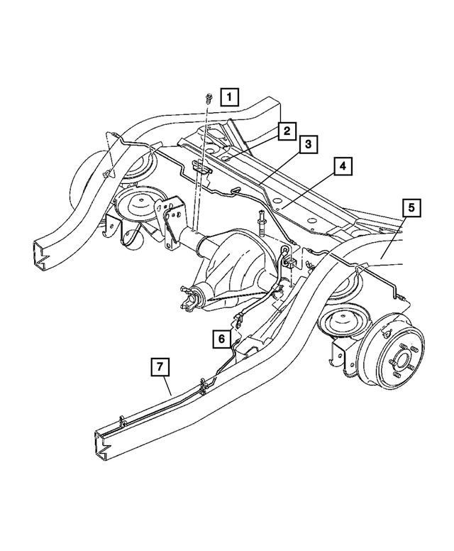 52128189 - Service Brakes: Brake Line Shield for Mopar Image