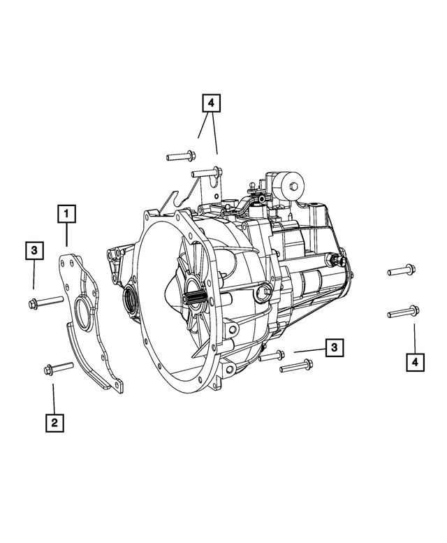5106051AA - T355; 5-Speed; Manual Transaxle: Reinforcement for Mopar Image image