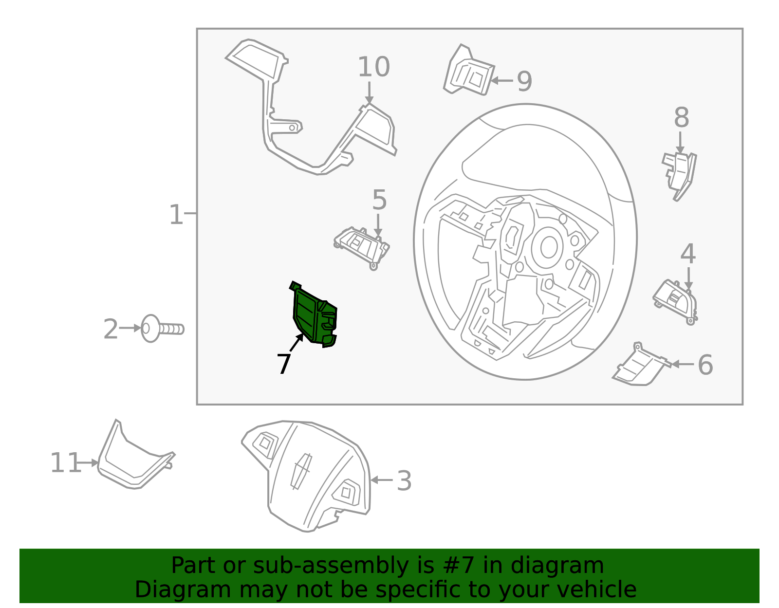 2011-2014 Ford F-150 | Cruise Switch | BL3Z-9C888-AA | Walls' Ford Parts