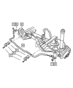 5104059AA - Front Suspension &amp; Drive: Sway Bar Link, Left for Mopar Image image