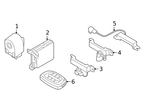 Keyless Entry Components for 2017 Hyundai Sonata #0