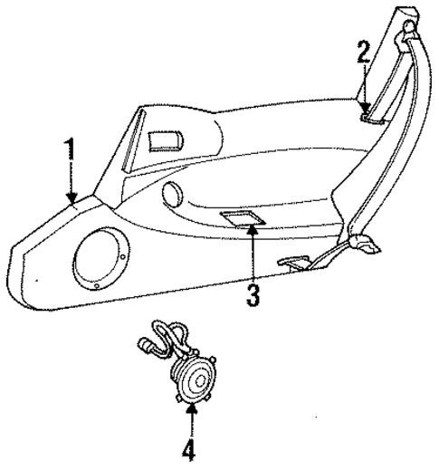 Interior Trim - Door for 1994 Dodge Viper #0