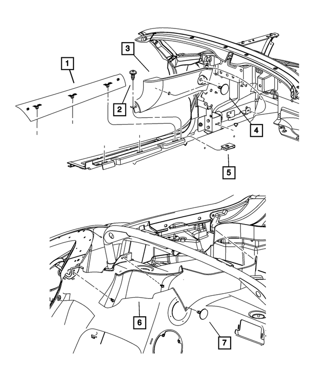 153754 - Interior Trim: Screw for Mopar Image image