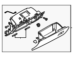 LR185470 - : Glove Box Assembly for Land Rover: Range Rover Velar Image