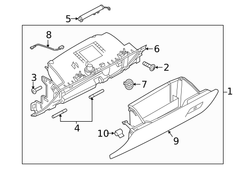 Glove Box for 2022 Land Rover Range Rover Velar #0