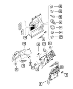 6UK59LXHAA - Interior Trim: Quarter Trim Panel for Mopar Image