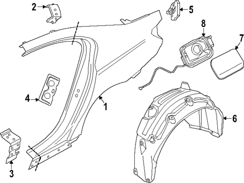 Quarter Panel & Components for 2025 BMW 750e xDrive #0