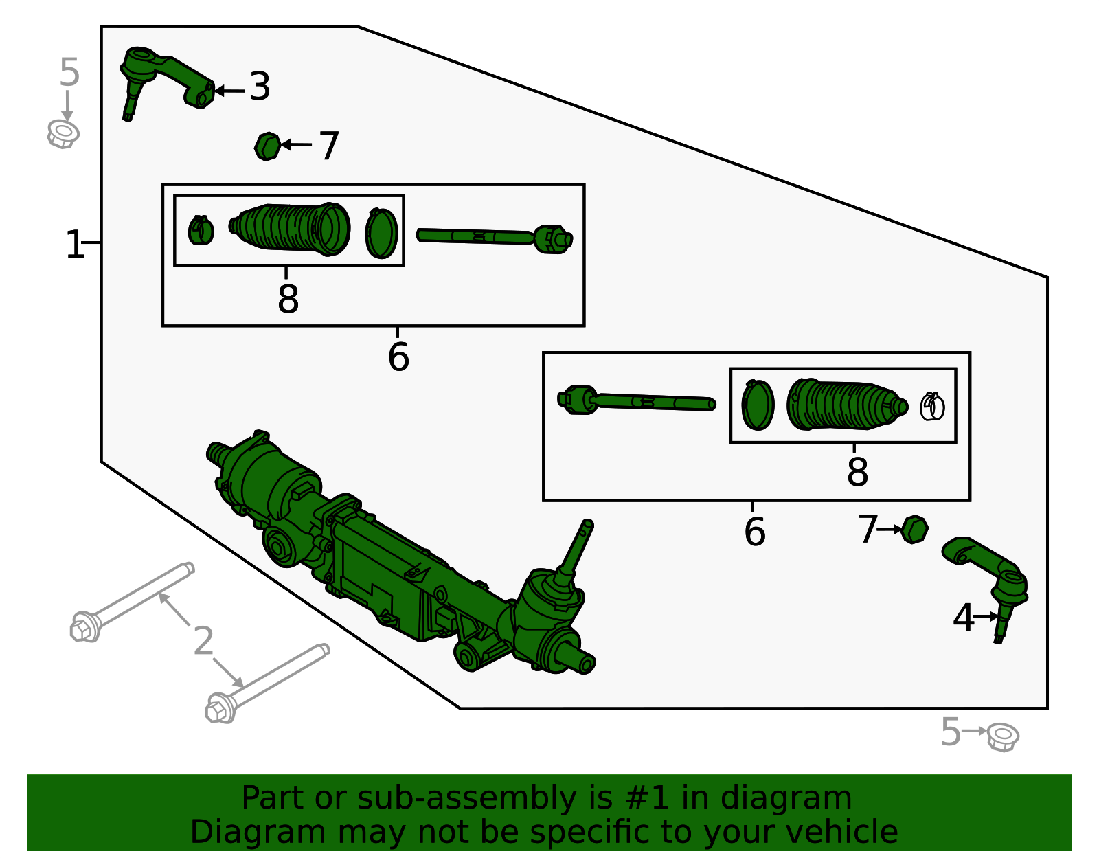 2021-2025 Ford F-150 Rack And Pinion Assembly ml3z3504k | TascaParts.com