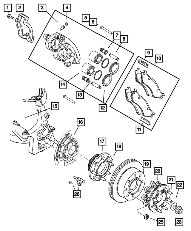 4746899AB - : Nut, Mounting for Mopar Image
