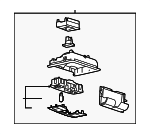 AT4Z78519A70BC - Body: Overhead Console for Ford: Edge, Taurus | Mercury: Sable Image