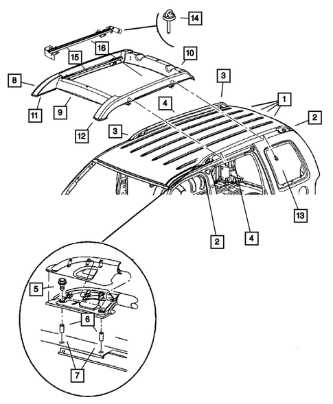 Luggage Rack for 2004 Jeep Liberty #0