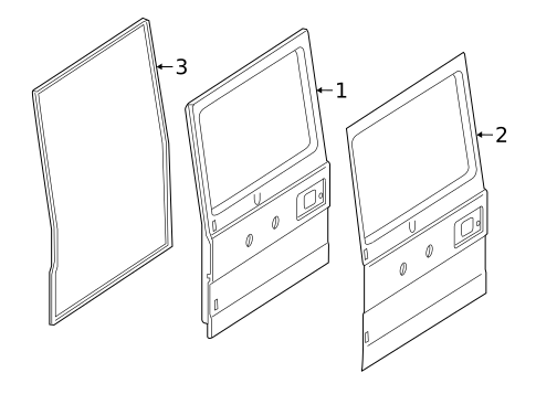 Door & Components for 2009 Mercedes-Benz G 55 AMG&reg; #1