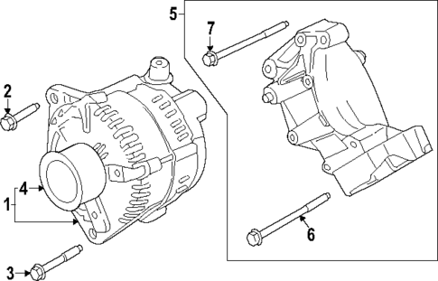 Alternator for 2024 Ford F-350 Super Duty #2