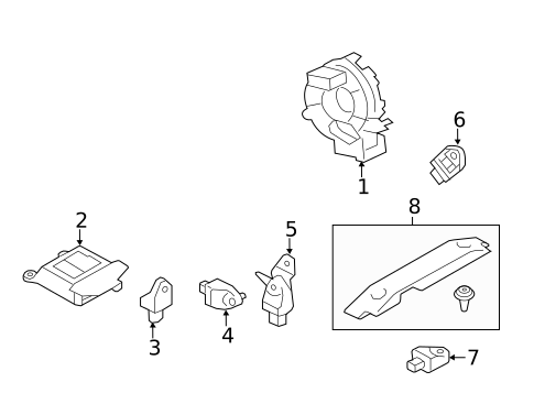 Air Bag Components for 2015 Subaru XV Crosstrek #0