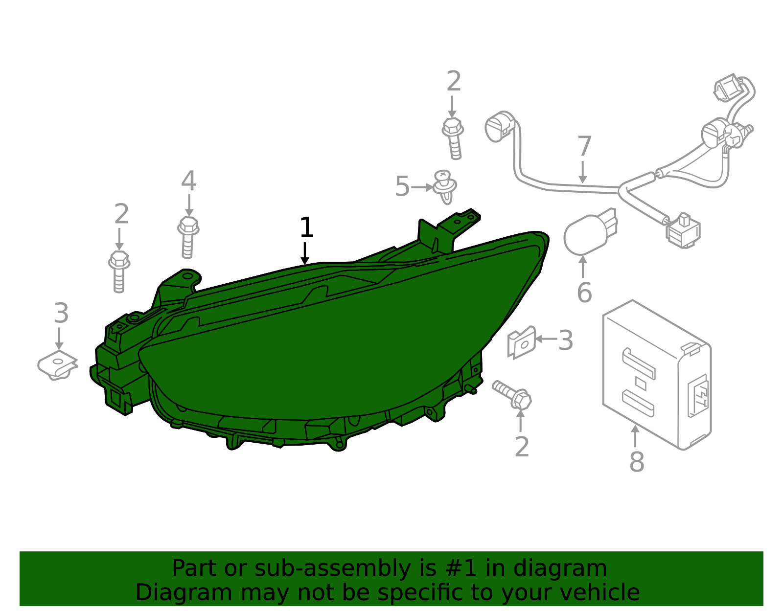 KA0G-51-041J - Composite Headlamp LH - 2016 Mazda CX-5 | Mazda