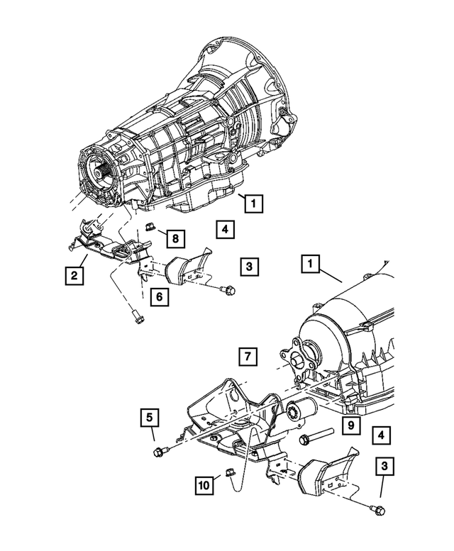 6101611 - Engine Mounting: Hex Head Screw And Washer for Mopar Image