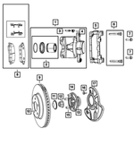 R5142557AB - Brakes: Disc Brake Caliper Assembly, Remanufactured, Left for Mopar Image