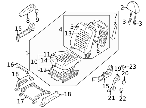 Front Seat Components for 2008 Kia Sedona #0