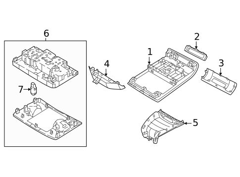 Overhead Console for 2025 Volkswagen Taos #1