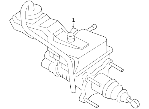 Master Cylinder - Components On Dash Panel for 2007 Mercury Mariner #0