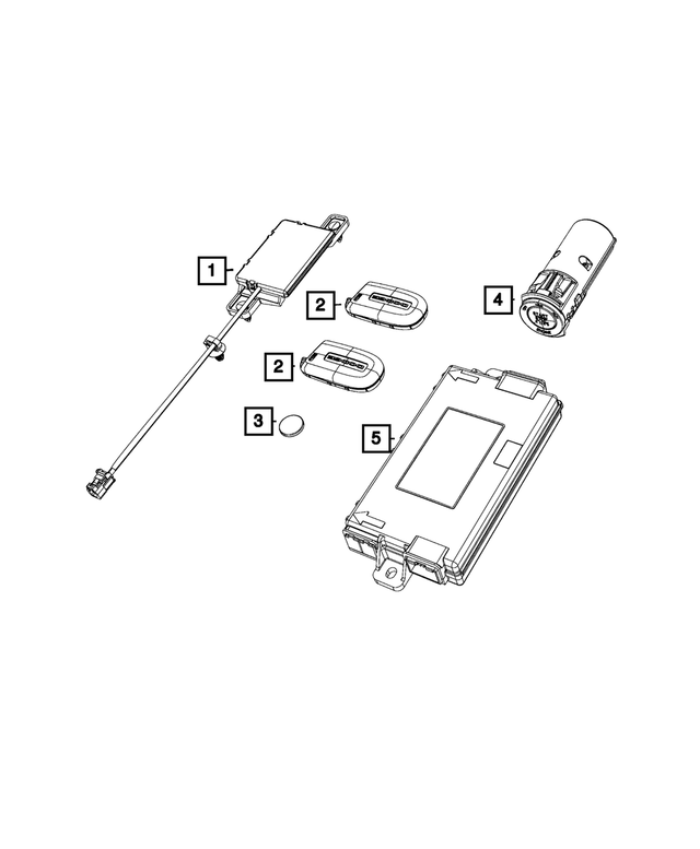 68067533AI - Electrical: Remote Start And Keyless Entry Antenna for Mopar Image