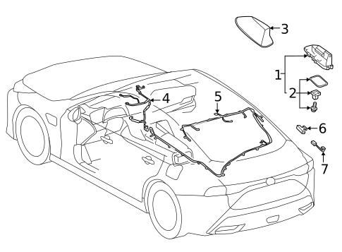 Antenna & Radio for 2024 Toyota Mirai #0