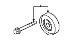 12610680 - Cooling System: Idler Pulley for Saab: 9-5 Image