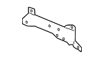 C2Z1827 - : Engine Oil Cooler Bracket for Jaguar: XF Image