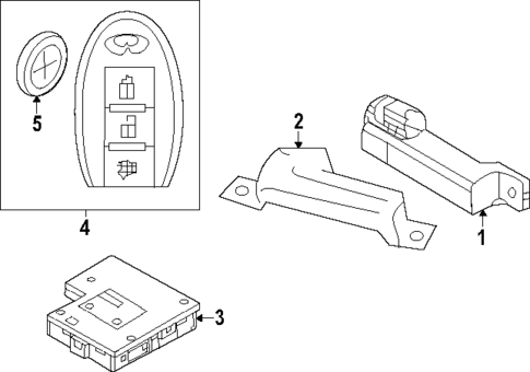 Keyless Entry Components for 2025 Nissan Murano #0