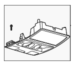 LJ6Z58519A70CH - Body: Overhead Console for Ford: Bronco Sport, Escape Image