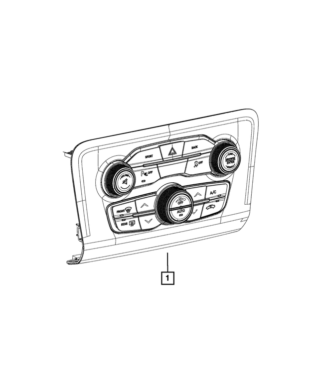 6VN79LXHAA - : A/C And Heater Control for Mopar Image