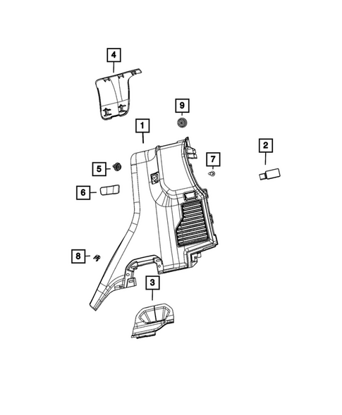 Panels - Moldings - Scuff Plates, Pillar, Cowl, 1/4 Panel Trim and Cargo Covers for 2025 Jeep Gladiator #3