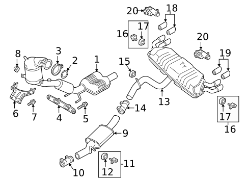 Exhaust Components for 2021 Audi TTS Quattro #0